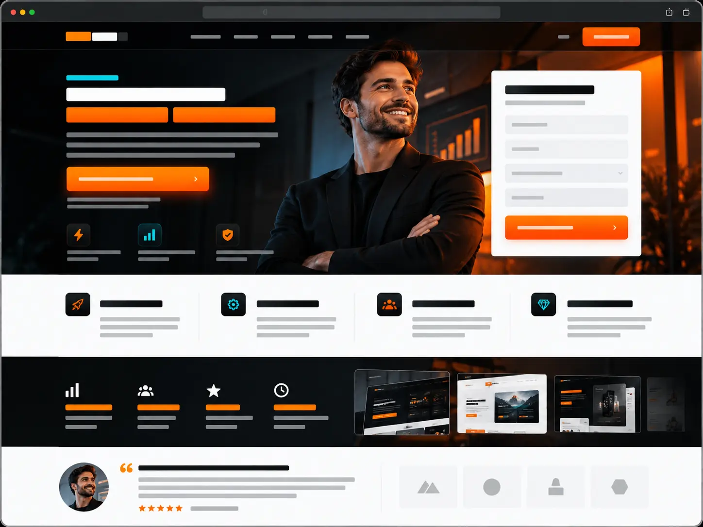 Exemplo de landing page