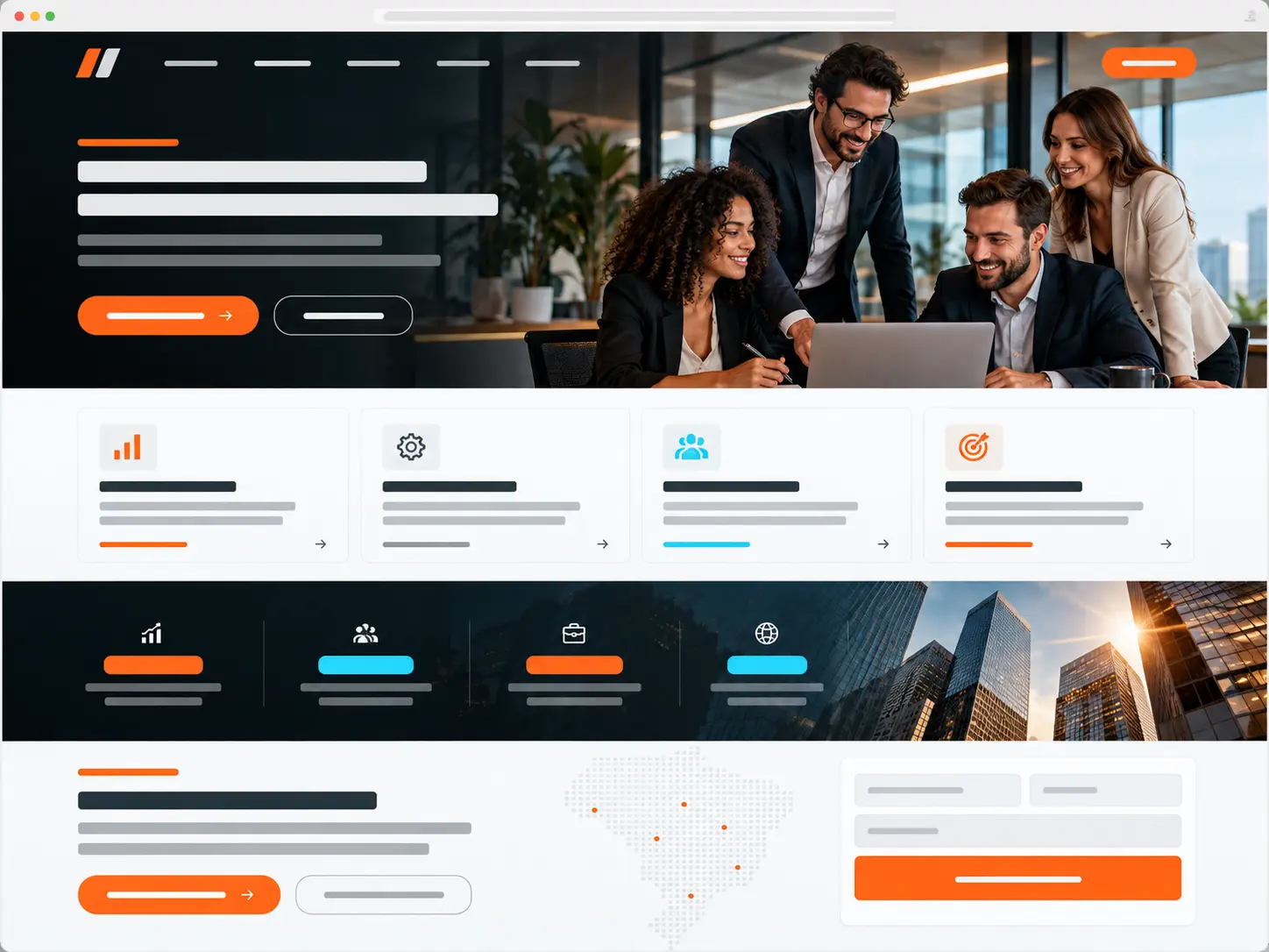 Exemplo de site institucional